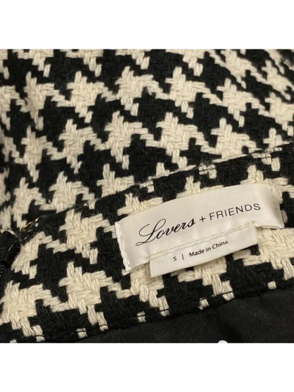 Lovers and Friends Future Skort in Black & White